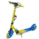 Самокат двухколесный Scale Sports SS-08 Желто-Голубой Ручной тормоз Led-фонарик - изображение 1