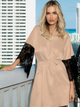 Podomka DKaren Housecoat Dagmara 2XL Light Beige (5903251370784) - obraz 1