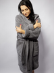 Podomka DKaren Housecoat Diana XS Grey (5903251437326) - obraz 4