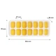 Силиконовая форма CUMENSS AI-814 Cube 14 Yellow для льда - изображение 2