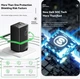 Сетевое зарядное устройство Essager GaN Charger 2C+U 67W Black - изображение 7