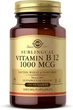 Сублінгвальний вітамін В12, Solgar, Vitamin B12, 1000 мкг, 100 таблеток - зображення 1