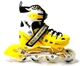 Детские раздвижные ролики 34-37 Scale Sports Yellow с подсветкой переднего колеса - изображение 1