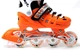 Розсувні ролики для підлітка 38-41 Scale Sports Orange з підсвічуванням переднього колеса - зображення 2