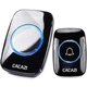 Дверний бездротовий дзвінок Cacazi A10 300 м Black (18565-hbr) - зображення 2