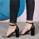 Женские босоножки Fashion Felicia 3961 40 размер 25,5 см Черный 4548777 - изображение 5