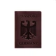 Кожаная обложка для паспорта с гербом Германии бордовая Crazy Horse 4395486 - изображение 5