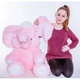Большая мягкая игрушка Алина Слон 120 см розовый - изображение 1