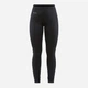 Комплект термобілизни спортивний жіночий Craft Core Dry Baselayer Set Woman 1909706-999000 XL Чорний (7318573430630) - изображение 8