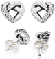 Сережки Pandora Knotted Heart Stud Earrings (5700302775600) - зображення 1