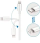 Зарядний кабель для iPad Type-C (USB-C) to Lightning зарядка для айфона шнур для синхронізації - зображення 3