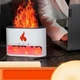 Соляная лампа 3в1 с ультразвуковым увлажнением воздуха и ночником с эффектом пламени Белый цвет - изображение 7