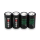 Аккумулятор 16340/CR123 литий-ионный (Li-Ion) Soshine RCR123-3.7-700, 700mAh, 1A, 4.2/3.7/2.5V, Button Top, Black - зображення 5