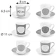 Набор чашек для кофе с блюдцами Tescoma myCOFFEE Sugar 90мл 387715 - изображение 2