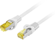 Patchcord Lanberg CAT.6a F/UTP 0.25 m Szary (PCF6A-10CU-0025-S) - obraz 1