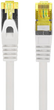 Patchcord Lanberg CAT.6a F/UTP 0.25 m Szary (PCF6A-10CU-0025-S) - obraz 2