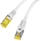 Patchcord Lanberg CAT.6a F/UTP 0.25 m Szary (PCF6A-10CU-0025-S) - obraz 3