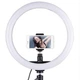 Кольцевая лампа 33 см для фото и видео съемки Ring Light LED Лампа блоггера с держателем Белая с регулируемой яркостью 360 градусов 3 режима - изображение 2