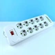Мережевий фільтр-подовжувач Meilepai F35U на 10 розеток + 4USB + 2Type-C Port 6m White - зображення 2