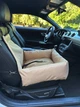 Автокресло автогамак лежак со съемным чехлом для собак и кошек 50х50 см Incor Бежевый (Б-52) - изображение 1
