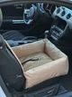 Автокресло автогамак лежак со съемным чехлом для собак и кошек 50х50 см Incor Бежевый (Б-52) - изображение 3