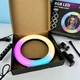 Кільцева світлодіодна Led Лампа 20см MJ20 RGB Ring Fill Light Кольорова - изображение 2