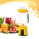 Портативний фітнес-блендер для коктейлів Juice Blender microUSB C-919 380мл Жовтий міксер для смузі (VS7006340-2) - изображение 1