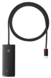 Хаб Baseus Lite Series 4-Port Type-C HUB Adapter Type-C to USB 3.0*4 1m WKQX030401 Black - изображение 1
