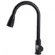 Смеситель кухонный Globus Lux ALPEN SBT1-2031-BB с выдвижным изливом черный - изображение 5