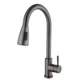 Смеситель кухонный Globus Lux ALPEN SBT1-2031-GP черная сталь pvd с выдвижным изливом - изображение 6