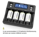 Универсальное ЗУ Liitokala Lii-D4XL, 4+2 каналов, Ni-Mh/Li-ion/LiFePo4/крона, 220V/12V, LED+LCD, Box - изображение 8