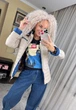 Fashions • Куртка трансформер женская Entony Fashions 46 бежевый (№3503/а-бр-мк) - изображение 7