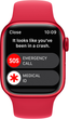 Smartwatch Apple Watch Series 8 GPS 41mm (PRODUCT)RED Aluminium Case with (PRODUCT)RED Sport Band (MNP73/A) - obraz 3