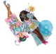 Кукла Барби Экстра Путешествие Отдых на пляже Barbie Extra Fly Beach-Themed Travel Fashion Doll (HPB14) - изображение 5