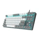 Клавіатура Aula F3287 Keycap KRGD Blue USB UA White/Grey (6948391240688) - изображение 3