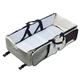 Сумка-органайзер для мамы на коляску Baby Bag - Travel Bed 74х35см пеленальный матрасик с бортиками (1010238-Beige) - изображение 5