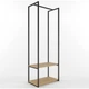 Дизайнерская Напольная вешалка в стиле Loft Design 60x40x180h Черный/Дерево ATL080 - изображение 6