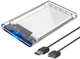 Внешний карман Dynamode для 2.5" SATA HDD/SSD USB 3.0 Прозрачный (DM-CAD-25316) - изображение 1