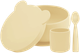 Набор для кормления силиконовый MinikOiOi BLW Set I Mellow Yellow (101070054) - изображение 1