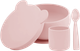 Набор для кормления силиконовый MinikOiOi BLW Set I Pinky Pink (101070055) - изображение 1