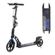 Двухколесный складной самокат Best Scooter 90166-B, колеса PU 230/200, дисковый тормоз, амортизаторы, Черно-синий - изображение 1