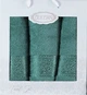 Набір з 3-х махрових рушників Gulcan. Ornament green-50х90+50х90+70х140 (3 предмета) - зображення 2