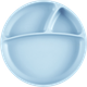 Секционная тарелка на присоске силиконовая MinikOiOi Portions Mineral Blue (101050003) - изображение 1