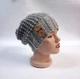 Шапка, жіноча в'язана шапка, HandMade шапка модна стильна шапка, шапка з гудзиками - зображення 3