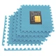 Мат-пазл (ластівчин хвіст) Cornix Mat Puzzle EVA 120 x 120 x 1 cм XR-0235 Sky Blue - зображення 1