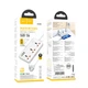 Мережевий зарядний пристрій подовжувач Hoco AC8A 3 USB/Type-C PD QC 30W 3 розетки 1.5m білий - зображення 5