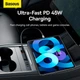 Док-станция Baseus T-Space Series HUB для Tesla Cars With retractable 45W type-C cable 2USB/2Type-C - изображение 7