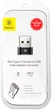 Адаптер Baseus Adapter USB-A to USB-C Female Black (CAAOTG-01) - изображение 4