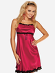 Koszula nocna DKaren Slip Lili 2XL Crimson (5901780619923) - obraz 1