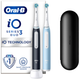 Набор электрических зубных щеток Oral-B iO3 Черная и Голубая + Футляр (8006540731772) - изображение 1